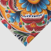 かわいいメキシコのタイル模様 薄葉紙 (詳細)