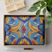 かわいいメキシコのタイル模様 薄葉紙 (ギフト)