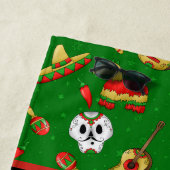 かわいいメキシコスカルの名前 ビーチタオル (インサイチュ)