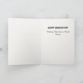 かわいいメッセージで卒業 カード (内部)