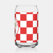 かわいいメッセージを追加するリンゴ愛好家 ガラス缶 (左)