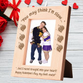 かわいいメッセージフローラカタツムリValentines Gift Wooden レーザー彫刻フレーム