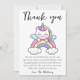 かわいいメッセージベビーシャワーサンキューカード 招待状