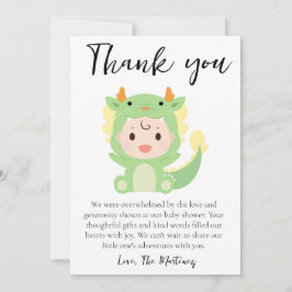 かわいいメッセージベビーシャワーサンキューカード 招待状