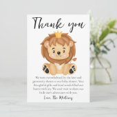 かわいいメッセージベビーシャワーサンキューカード 招待状 (スタンド正面)
