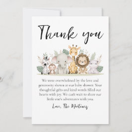 かわいいメッセージベビーシャワーサンキューカード 招待状
