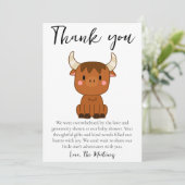 かわいいメッセージベビーシャワーサンキューカード 招待状 (スタンド正面)