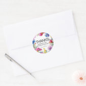 かわいい🌻💗🌹メドウコレクション開花 ラウンドシール (封筒)