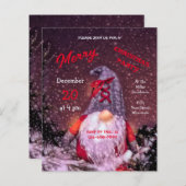 かわいいメリークリスマスお洒落格言予算 (正面/裏面)