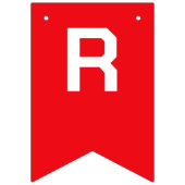 かわいいメリークリスマスのアリゲーターサンタクリスマスパーティー バンティングフラッグ (第3の旗)