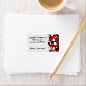 かわいいメリークリスマスの住所 ラベル (インサイチュ)