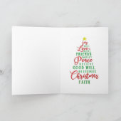 かわいいメリークリスマスアヒル シーズンカード (内部)