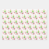 かわいいメリークリスマスサンタ ラッピングペーパーシート (正面)