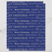 かわいいメリークリスマススクラップブック紙 (正面/裏面)