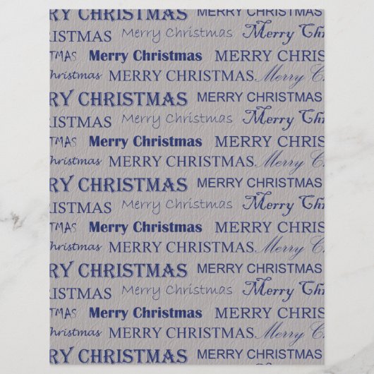 かわいいメリークリスマススクラップブック紙 (裏面)