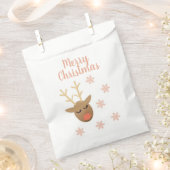 かわいいメリークリスマストナディピンク金ゴールド フェイバーバッグ (クリップ留めされた状態)