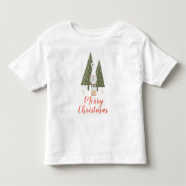 かわいいメリークリスマスノームブルーバード トドラーTシャツ