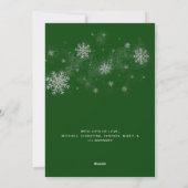 かわいいメリークリスマスハッピーポーリデイズペットフォトホー シーズンカード (裏面)