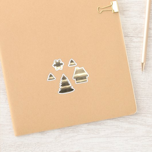 かわいいメリークリスマスビレッジ シール (ノートブック)