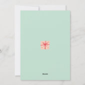 かわいいメリークリスマスフォトカードワン写真 シーズンカード (裏面)