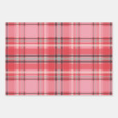 かわいいメリークリスマスフラミンゴスノーフレーク ラッピングペーパーシート (正面3)