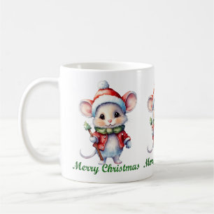かわいいメリークリスマスマウスマグカップ コーヒーマグカップ