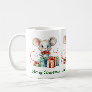 かわいいメリークリスマスマウスマグカップ コーヒーマグカップ