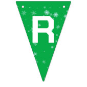 かわいいメリークリスマスレッドキツネサンタスカーフの休日 バンティングフラッグ (第3の旗)