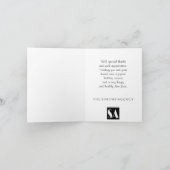 かわいいメリークリスマス企業のビジネス シーズンカード (内部)