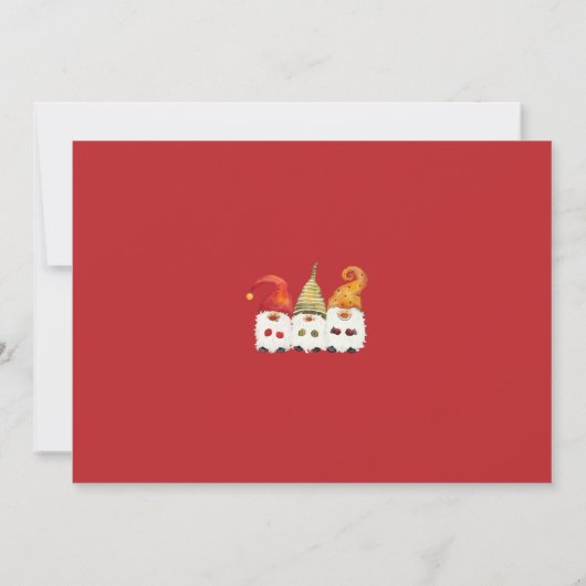 かわいいメリークリスマス格言ビジネスパーティー 招待状 (裏面)