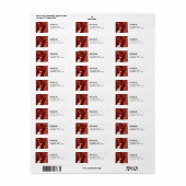 かわいいメリークリスマス猫差出人住所ラベル ラベル (フルシート)