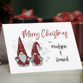 かわいいメリークリスマス素朴格言レッドプレイドスターズ シーズンカード