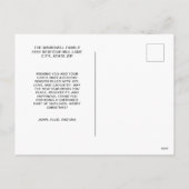 かわいいメリークリスマス2024写真タイポグラフィ シーズンポストカード (裏面)