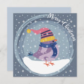 かわいいメリークリスマス シーズンカード (正面/裏面)