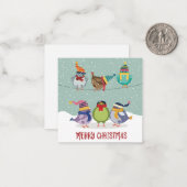 かわいいメリークリスマス ノートカード (正面/裏面インサイチュ)