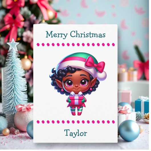 かわいいメリークリスマス 子供用 | ワードサーチ入り シーズンカード