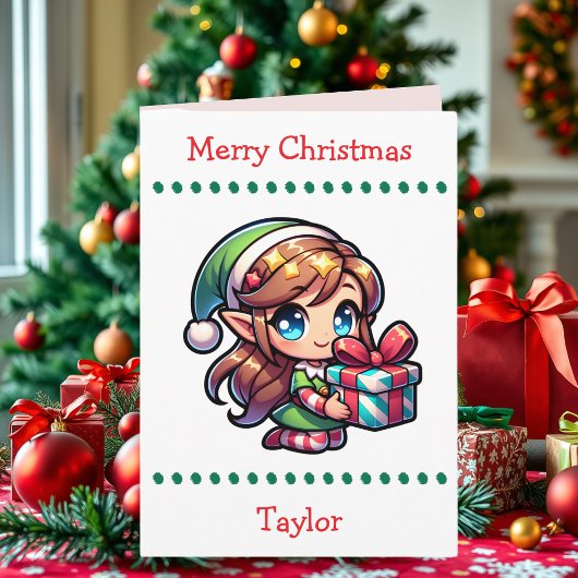 かわいいメリークリスマス 子供用 | 内部ワードサーチ シーズンカード