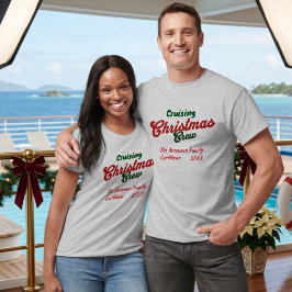 かわいいメリークルージングクリスマスパーソナライズTシャツ Tシャツ