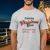 かわいいメリークルージングクリスマスパーソナライズTシャツ Tシャツ