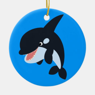 かわいいメリーマンガキラークジラオーナメント セラミックオーナメント