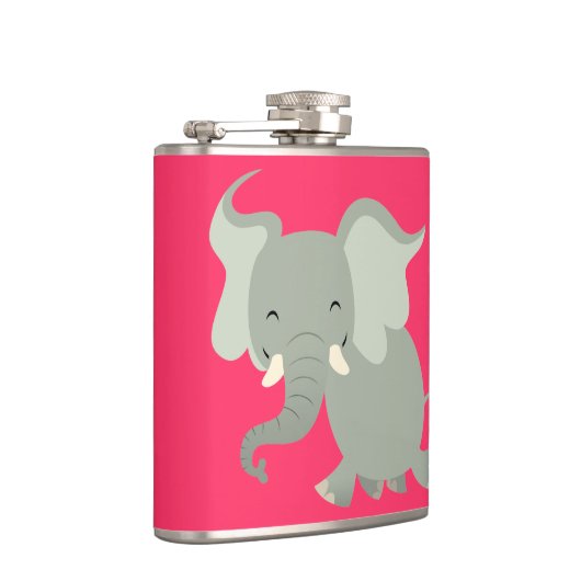 かわいいメリーマンガ象スキットル フラスク (右)