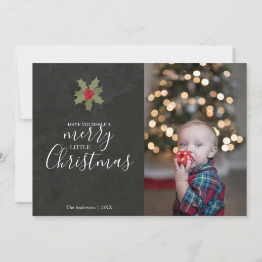 かわいいメリー小さなクリスマスホリー写真 (正面)