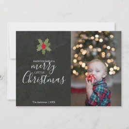 かわいいメリー小さなクリスマスホリー写真