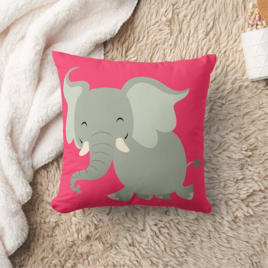 かわいいメリー漫画の象の枕 クッション (ブランケット)