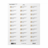かわいいメリー・オールインクルーシブ・ホリデー カスタム ラベル (フルシート)