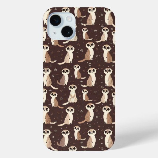 かわいいメルカット柄 Case-Mate iPhoneケース (裏面)