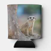 かわいいメルカートが木の上に座った 缶クーラー (裏面)