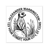 かわいいメルカートスタンディング#1名差出人住所 セルフインキングスタンプ (デザイン)