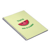 かわいいメロンおもしろいのかわいいスイカ ノートブック (右側)