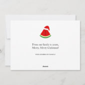 かわいいメロンのメリークリスマスイラスト シーズンカード (裏面)
